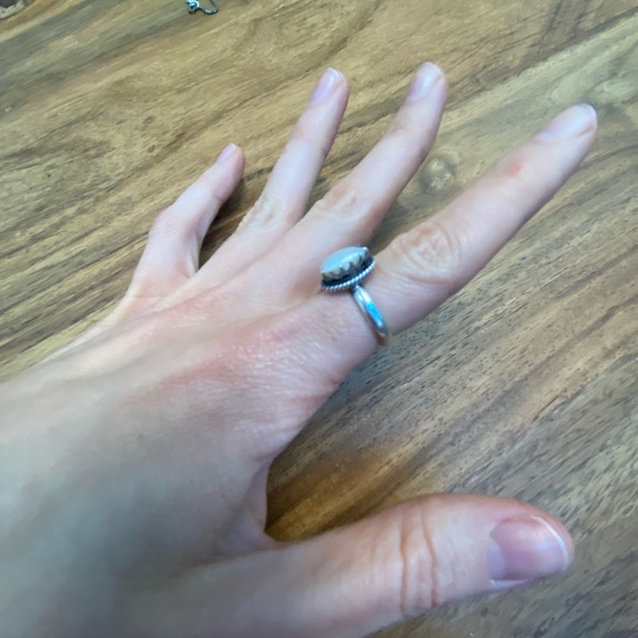 Pearl and sterling silver ring - Picture 6 of 9